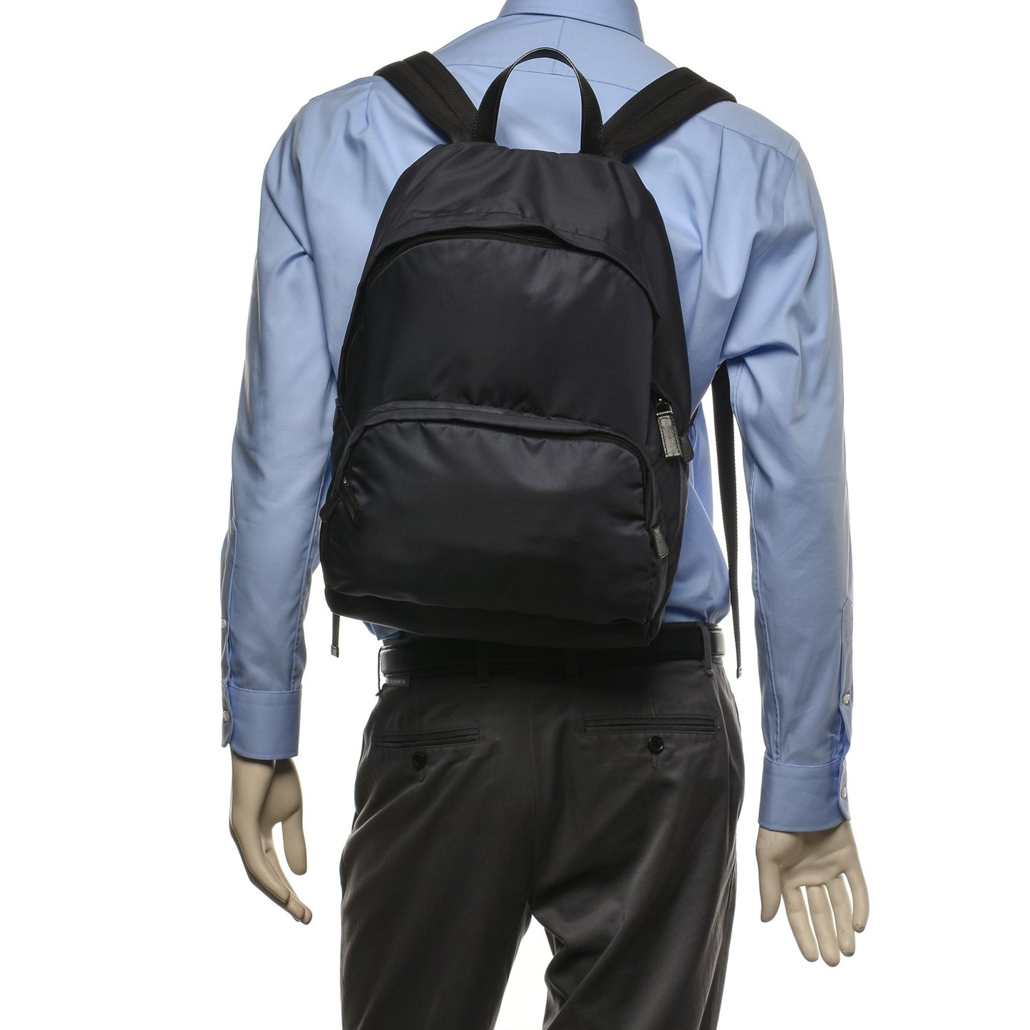 Tessuto Nylon Day Backpack Blue