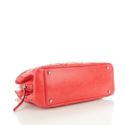 Chanel Glazed Calfskin On the Road Zip Tote Red 4 of 9