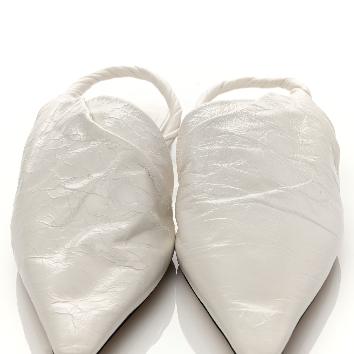 Nappa BV Point Ballet Flats 36 White