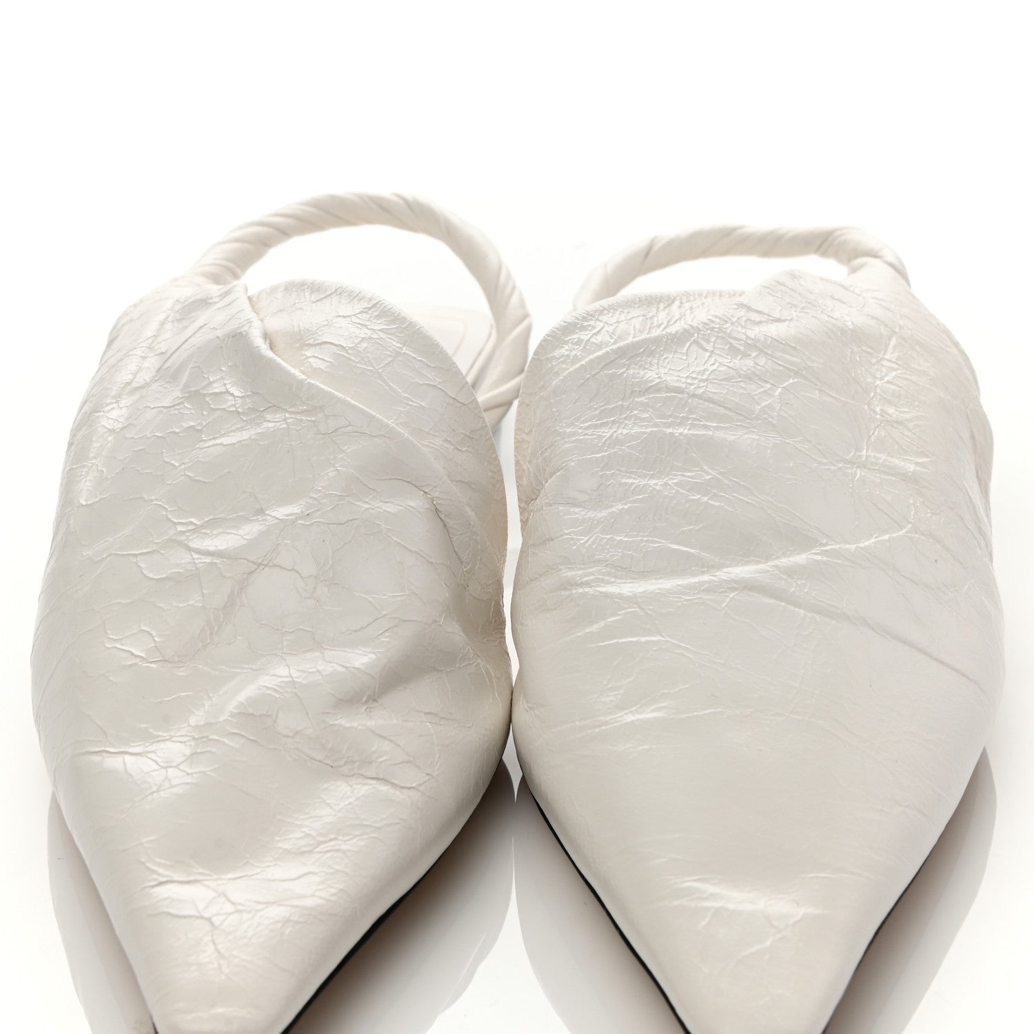 Bottega Veneta Nappa BV Point Ballet Flats 36 White 8 of 8