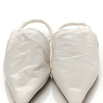 Bottega Veneta Nappa BV Point Ballet Flats 36 White 8 of 8
