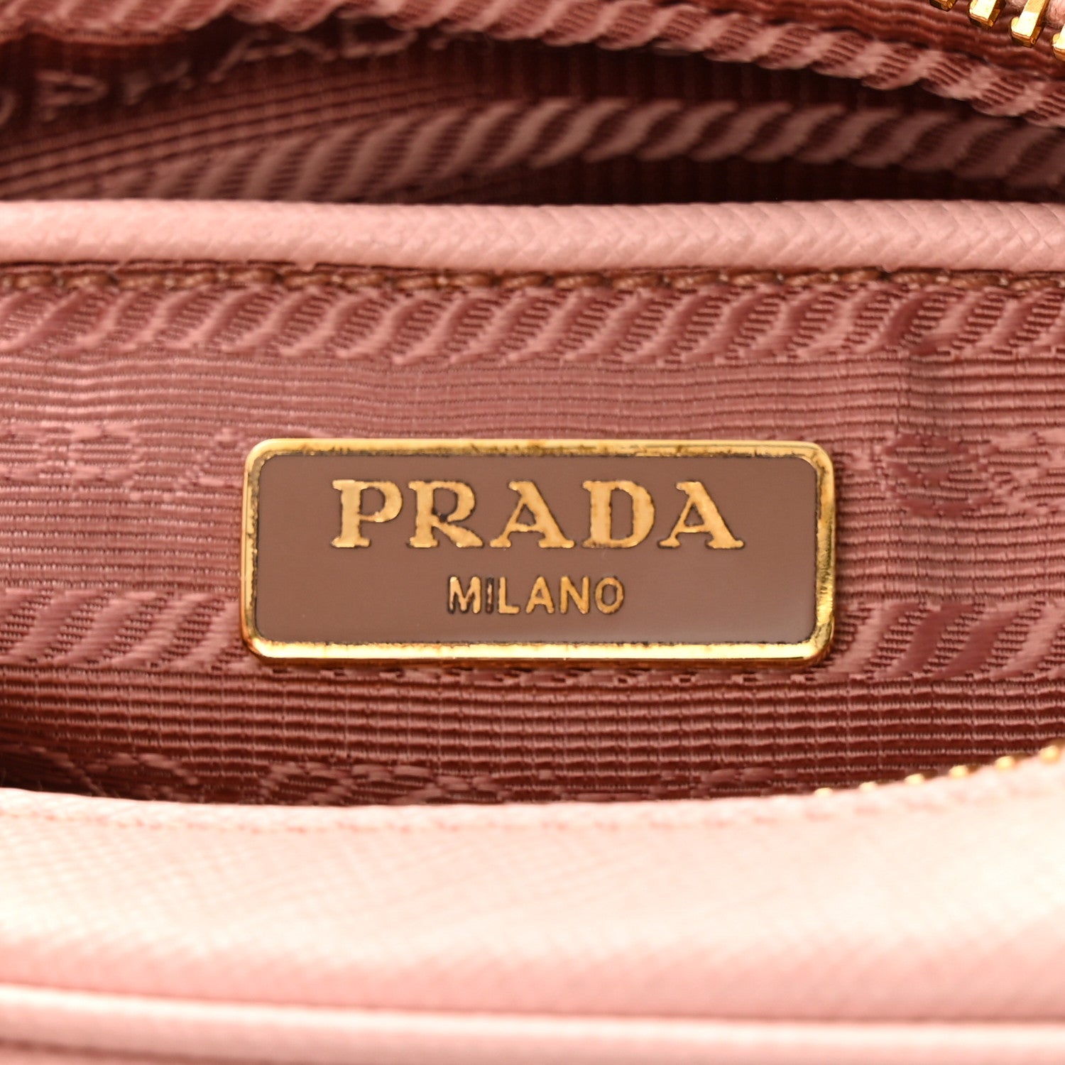 Prada Saffiano Mini Camera Crossbody Bag Petalo 6 of 9