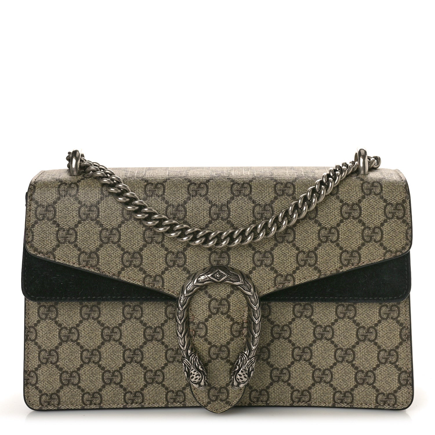 Gucci GG Supreme Monogram Small Dionysus Shoulder Bag Black 1 of 14