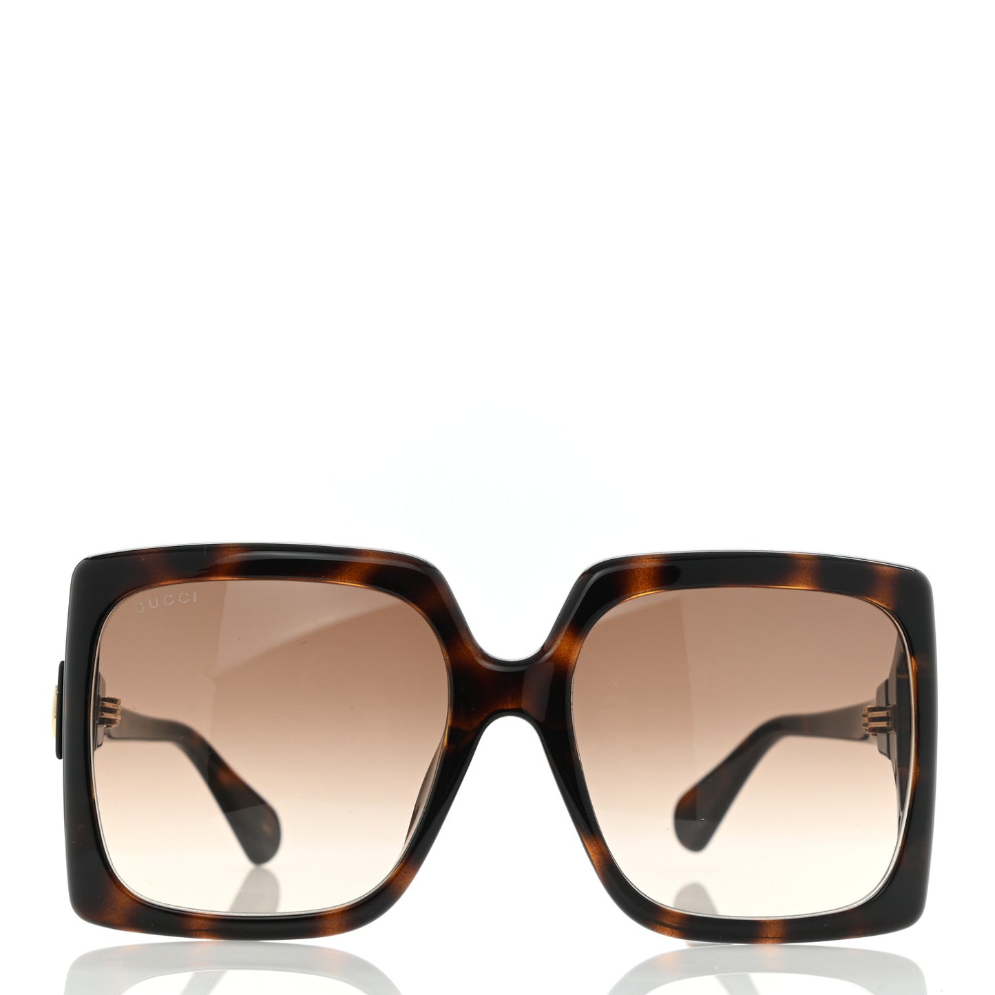 Acetate Square Frame Sunglasses GG0876SA Tortoise