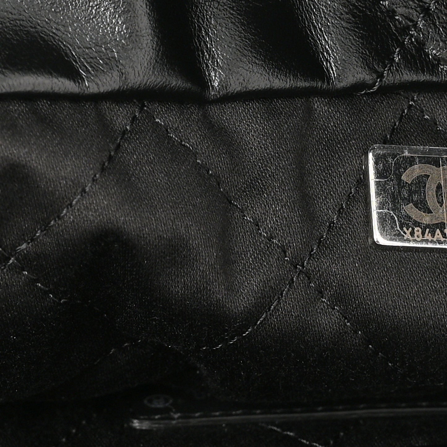 Shiny Calfskin Quilted Chanel 22 So Black