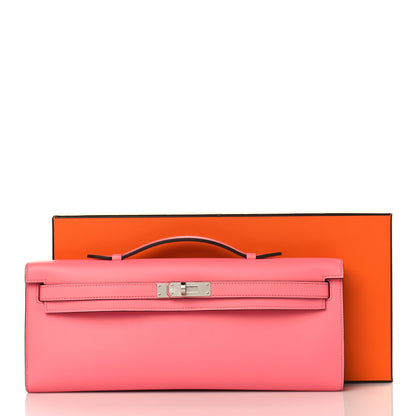 Hermes Swift Kelly Cut Clutch Pochette Rose D'Ete 8 of 8