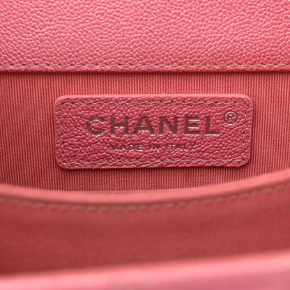 Chanel Iridescent Caviar Quilted North South Boy Flap Pink 6 of 10