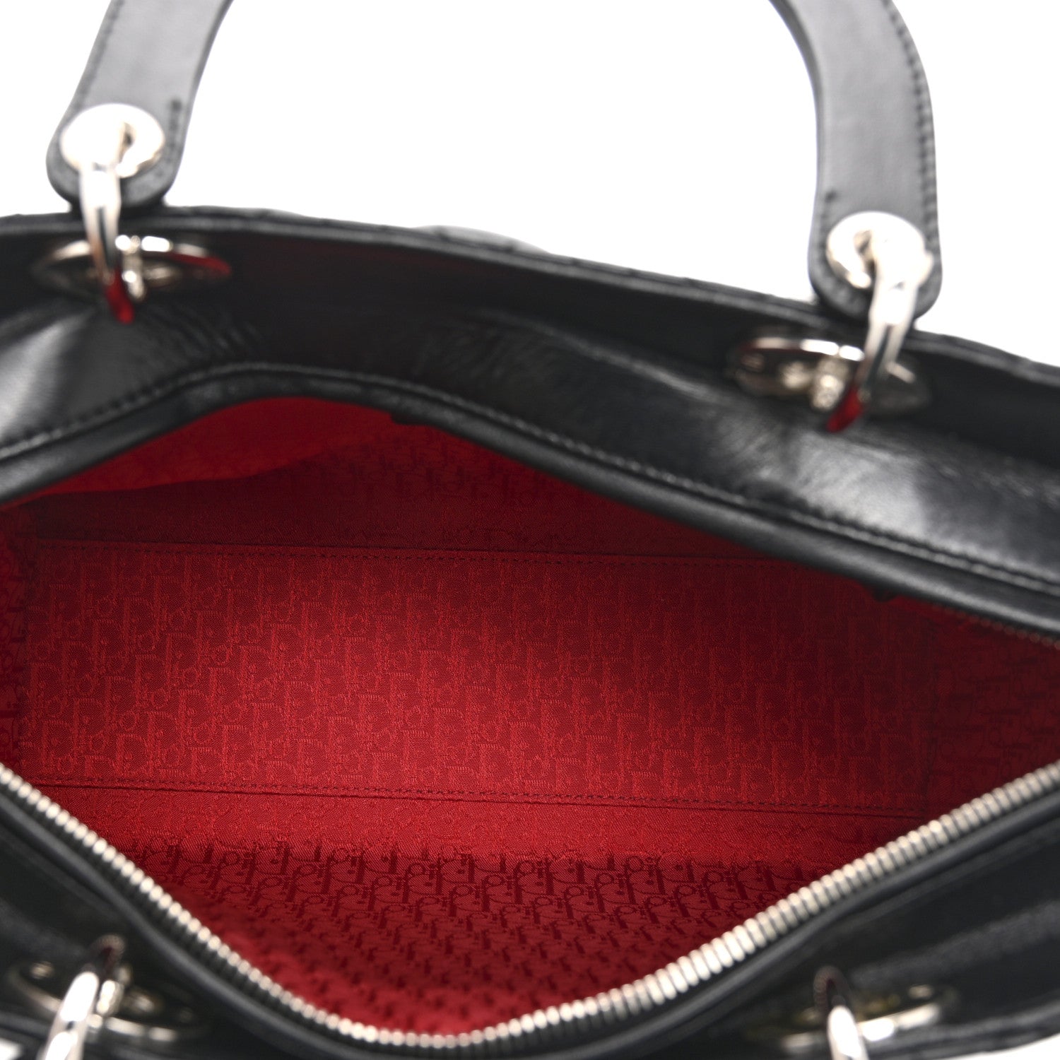 Christian Dior Lambskin Cannage Large Lady Dior Black 5 of 10