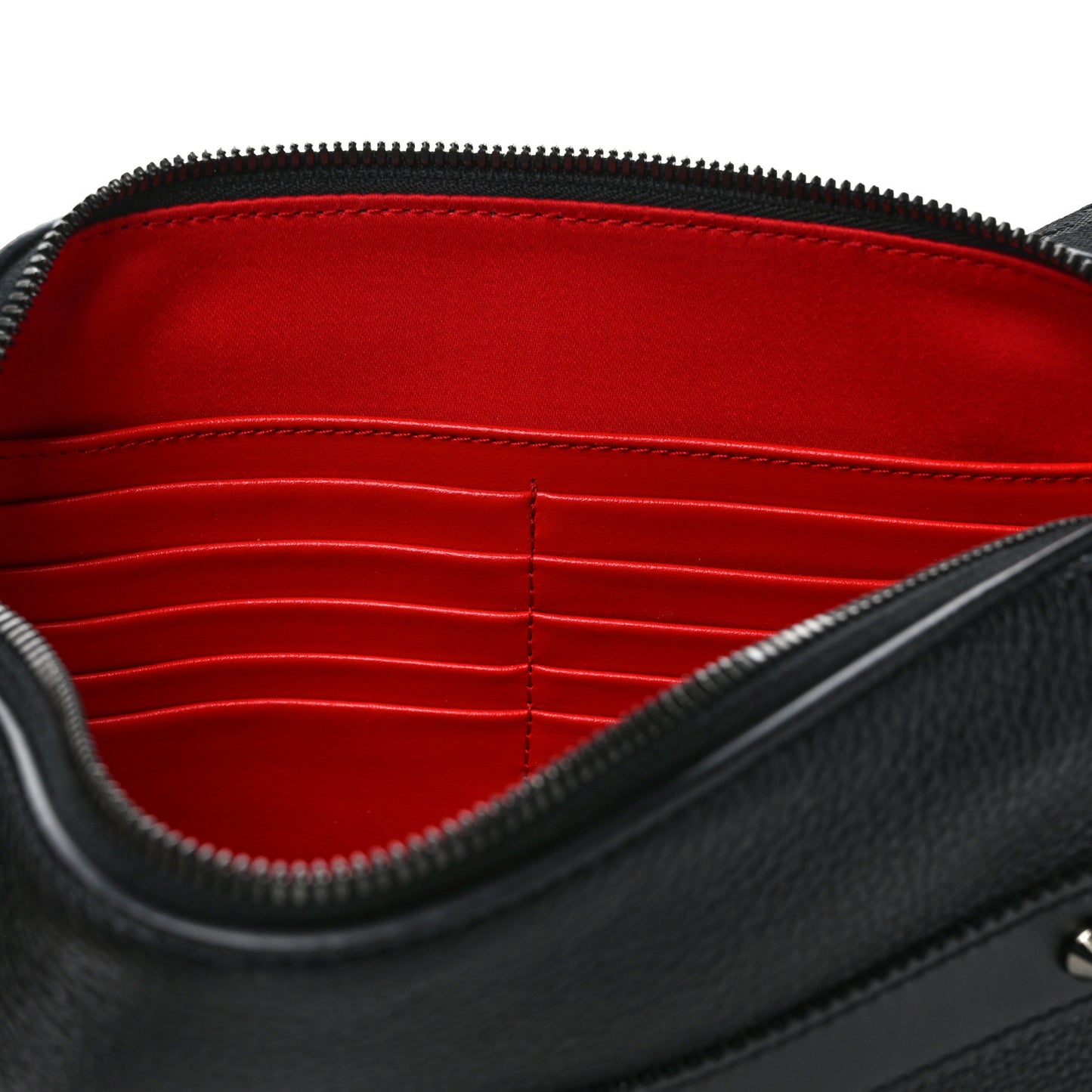 Calfskin Empire Rubber Ruisbuddy Messenger Bag Black Loubi