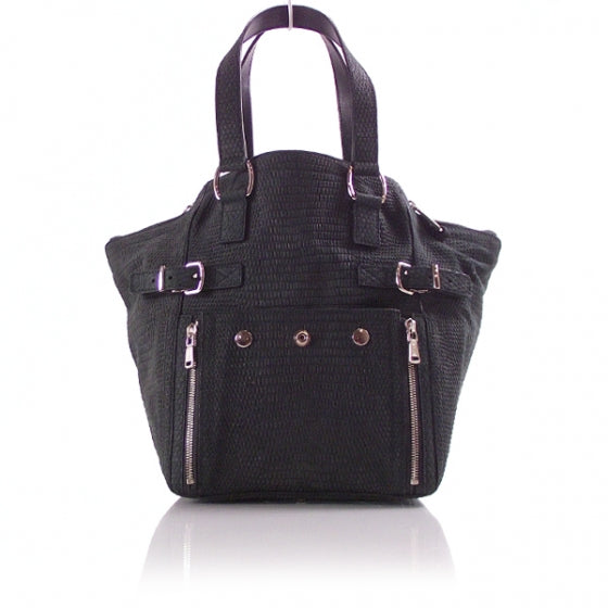 Saint Laurent Leather Croc Medium Downtown 1 of 11
