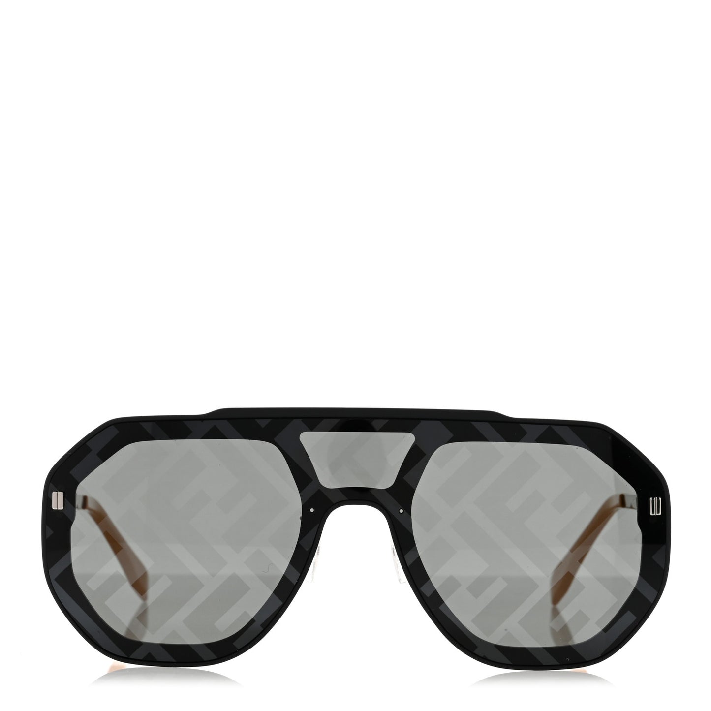 Acetate FF Aviator Sunglasses FE40006U Black Yellow