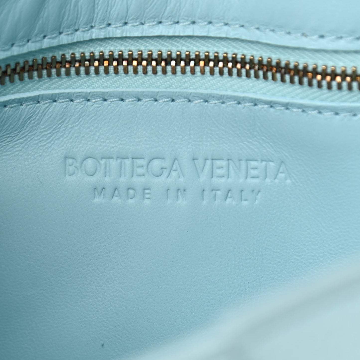 Calfskin Maxi Intreccio Cassette Bag Pale Blue