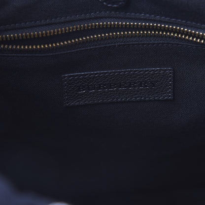 Burberry Overdyed Canvas Mega Check Drifton Backpack Black 7 of 8