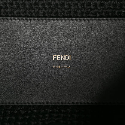 Fendi Sequins Fabric Crochet Medium Mamma Baguette Black 6 of 11
