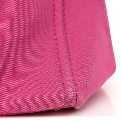 Prada Canvas Large Canapa Logo Tote Peonia 12 of 14