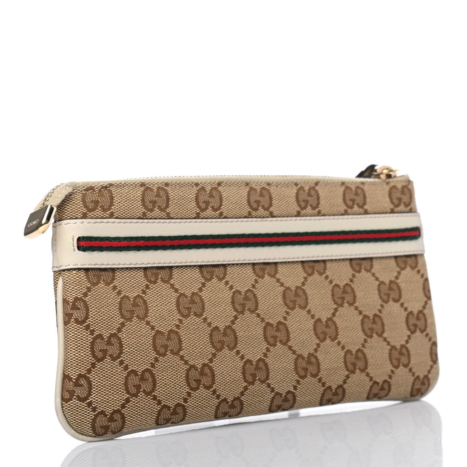 Gucci Monogram Mayfair Wristlet Off White 2 of 4