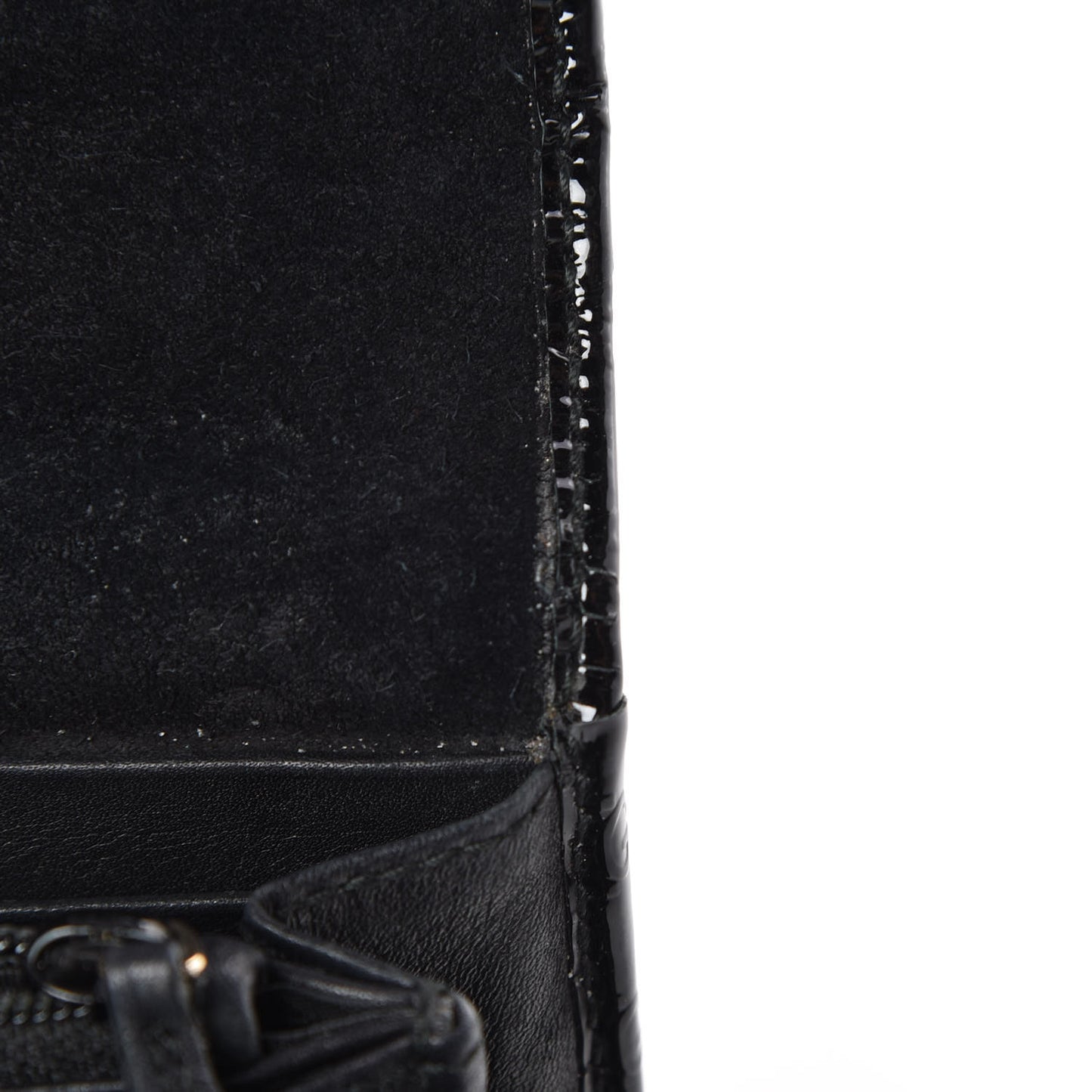 Patent Microguccissima Nice Wallet Black