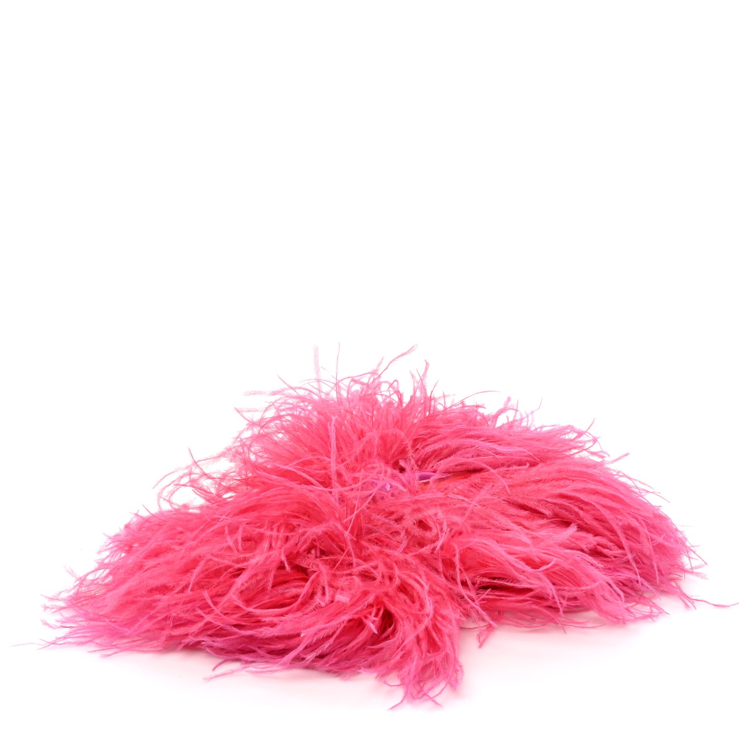 Ostrich Feather Mini Kenny Shoulder Bag Pink