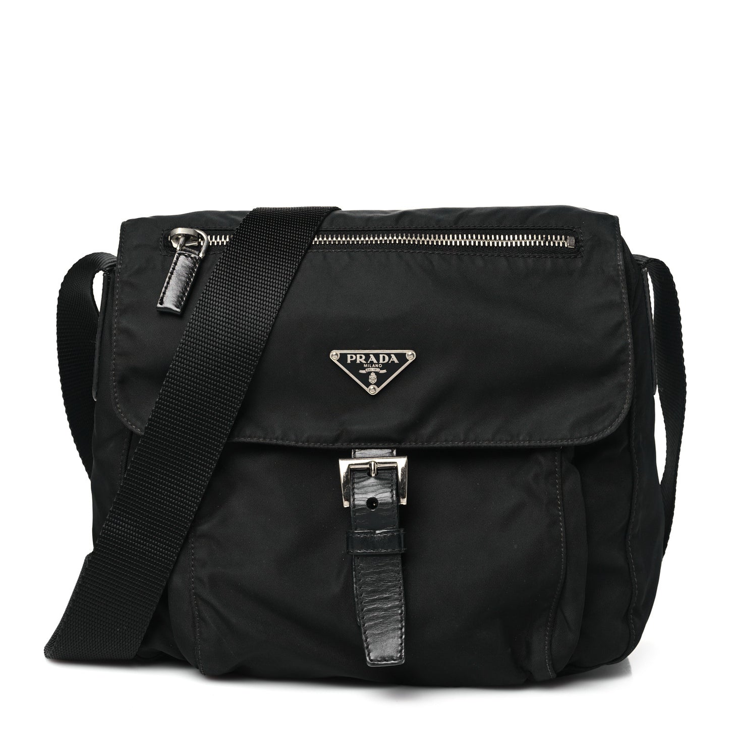 Nylon Vela Messenger Black