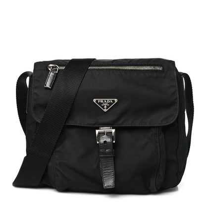 Prada Nylon Vela Messenger Black 1 of 10