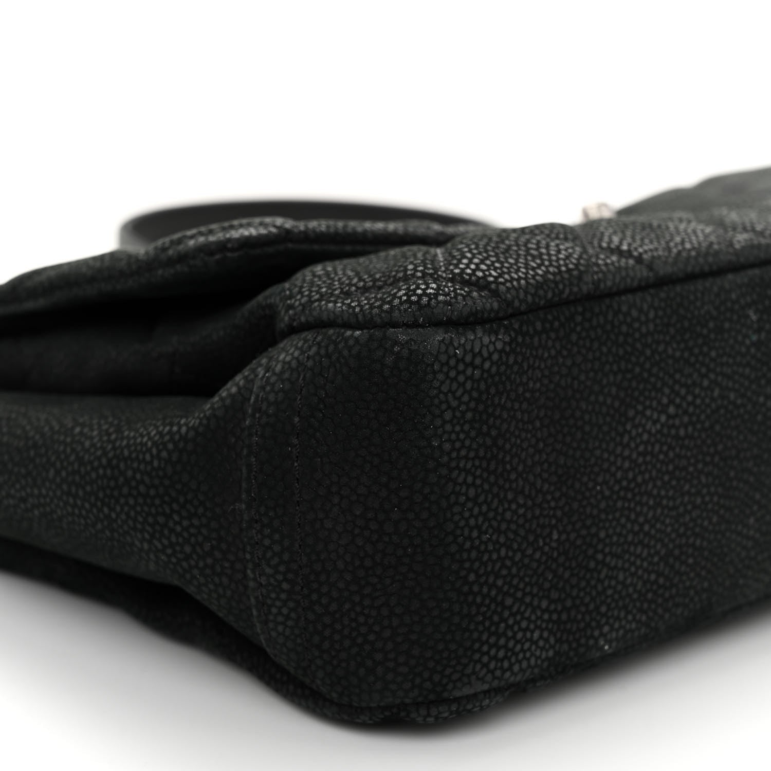 Chanel Iridescent Caviar Quilted Medium Lady Pearly Flap Black 9 of 12