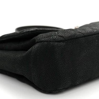 Chanel Iridescent Caviar Quilted Medium Lady Pearly Flap Black 9 of 12