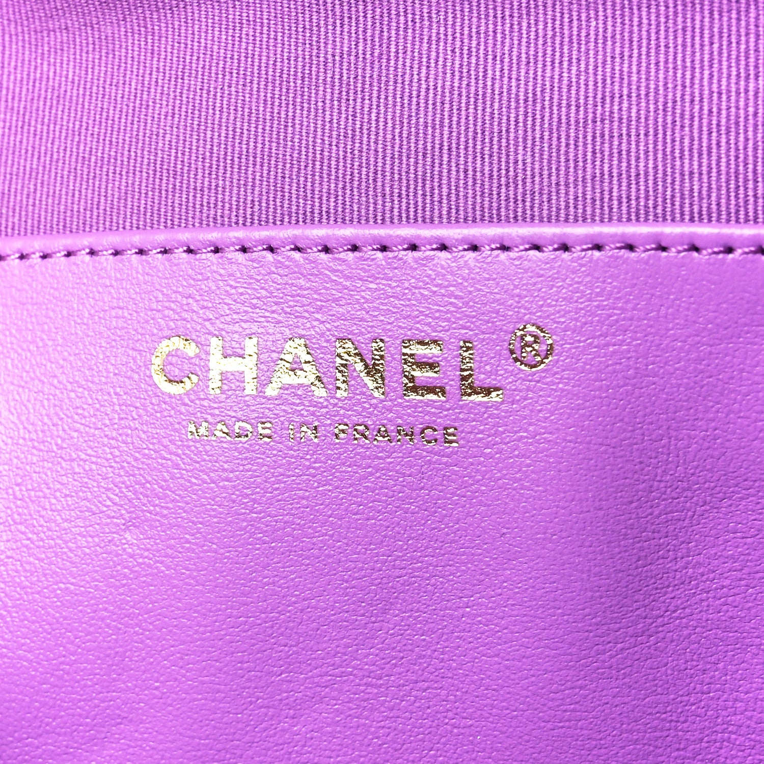 Chanel Lambskin Quilted CC In Love Heart Bag Purple 6 of 12