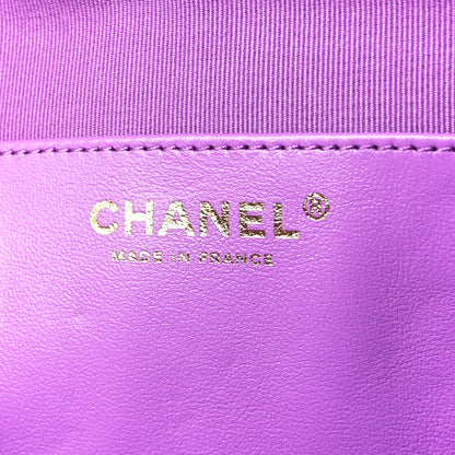 Chanel Lambskin Quilted CC In Love Heart Bag Purple 6 of 12
