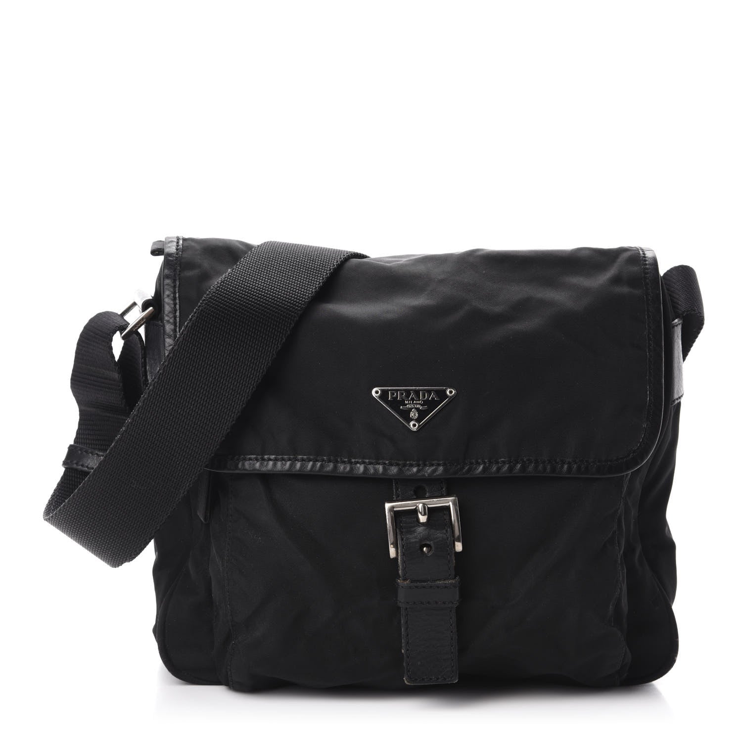 Prada Nylon Vela Sport Messenger Bag Black 1 of 12