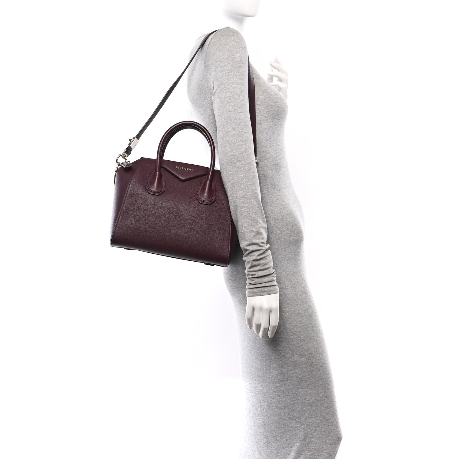 Givenchy Sugar Goatskin Small Antigona Aubergine 2 of 10