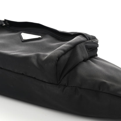 Prada Tessuto Nylon Double Pocket Belt Bag Black 10 of 10