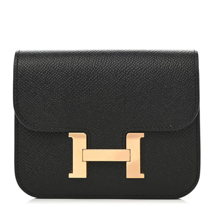 Hermes Epsom Constance Slim Wallet Black 1 of 10