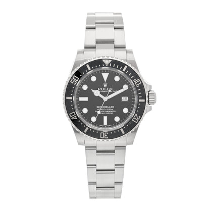 Rolex Stainless Steel 40mm Oyster Perpetual Date Sea-Dweller Watch Black 116600 1 of 5