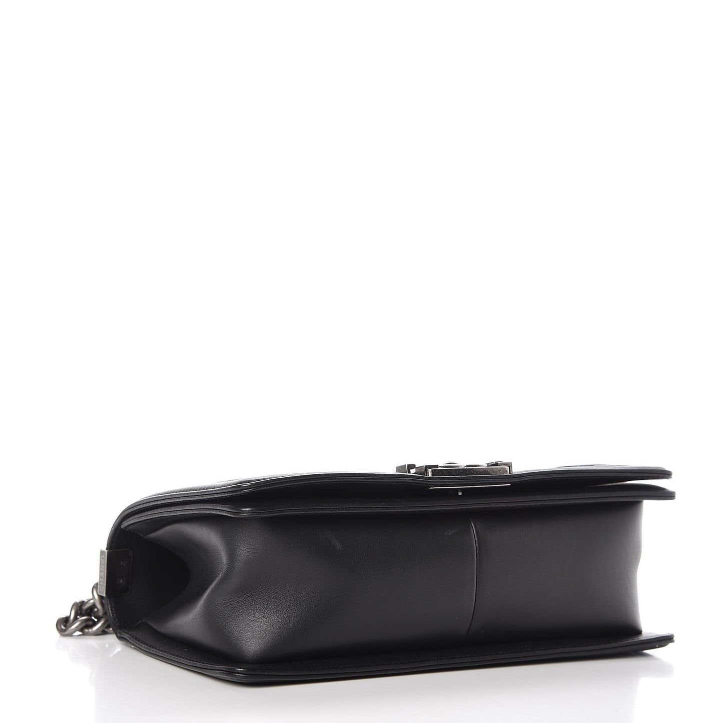 Velvet Calfskin Medium Boy Flap Blue Black