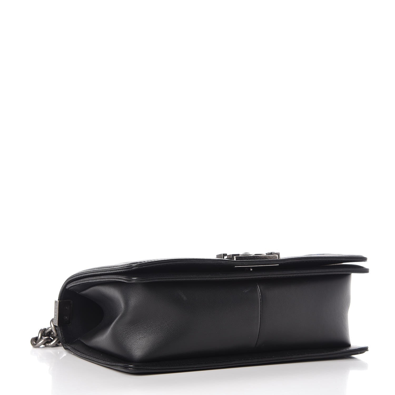 Chanel Velvet Calfskin Medium Boy Flap Blue Black 4 of 7