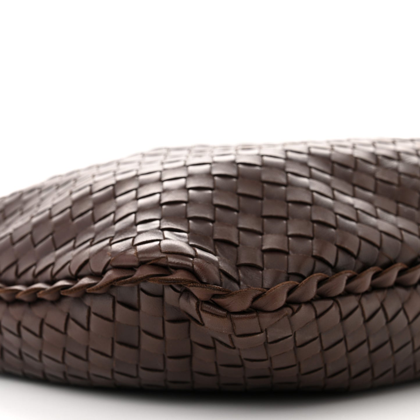 Nappa Intrecciato Medium Veneta Hobo Ebano