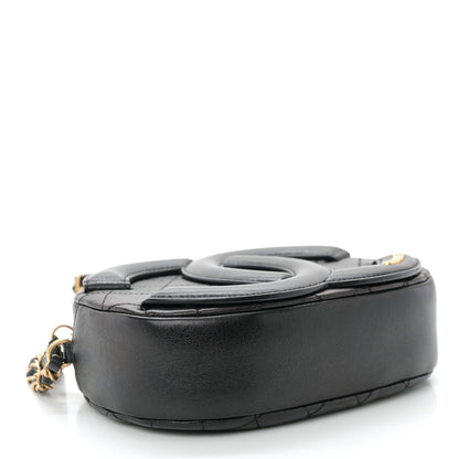 Chanel Lambskin Quilted Coco Midnight Camera Case Black 4 of 10