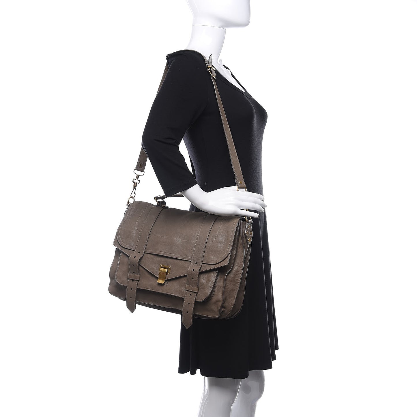 Lambskin Large PS1 Satchel Smoke
