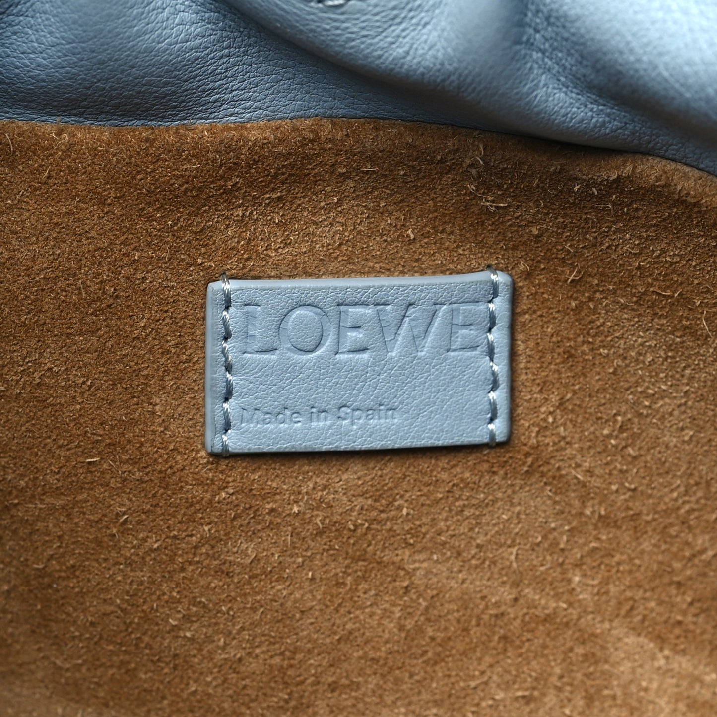 Nappa Medium Flamenco Knot Bag Dusty Blue