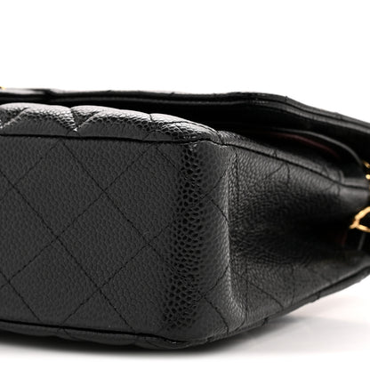 Chanel Caviar Quilted Medium Double Flap Black 10 of 13