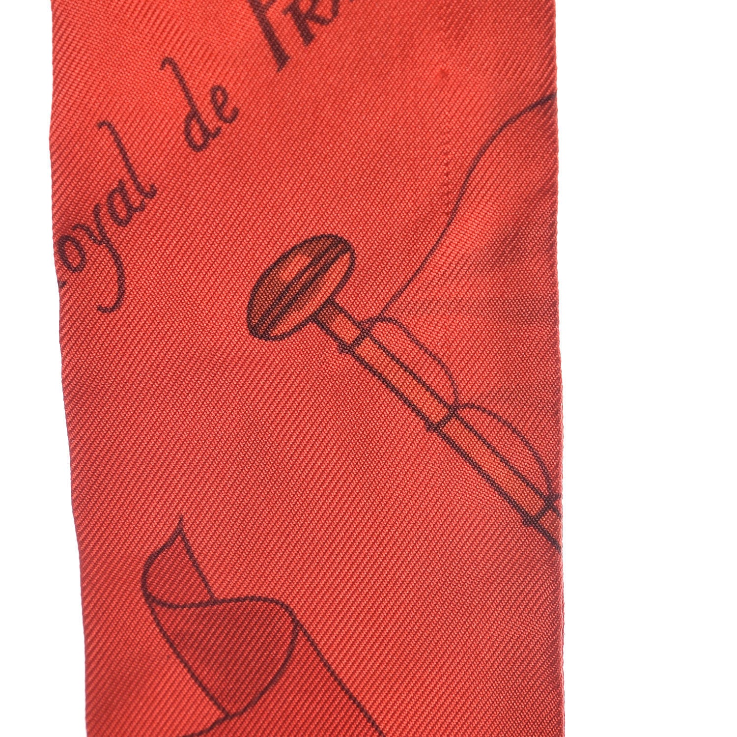 Hermes Silk Pavois Twilly Rouge Fluo Bleu Rouge 4 of 4