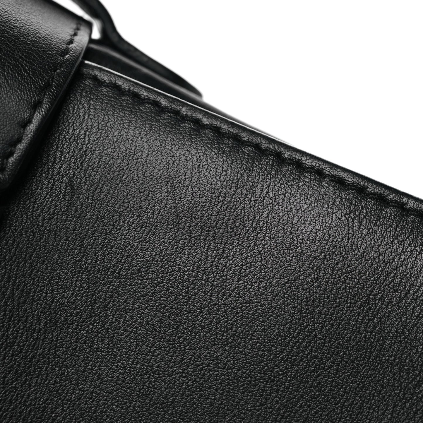 Calfskin MM Tempete Satchel Black