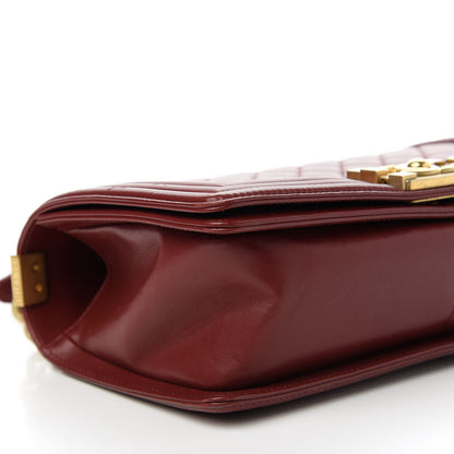 Chanel Lambskin Quilted Medium Boy Flap Burgundy 6 of 11