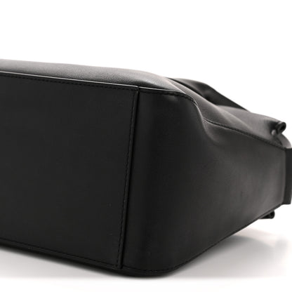 The Row Polished Saddle Calfskin E/W Top Handle Bag Black 9 of 11