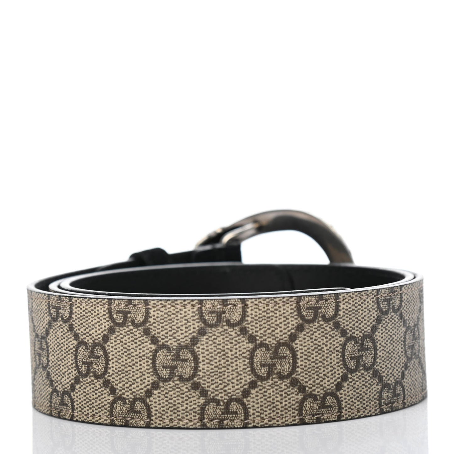 GG Supreme Monogram Suede Dionysus 40mm Belt 90 36 Beige Black