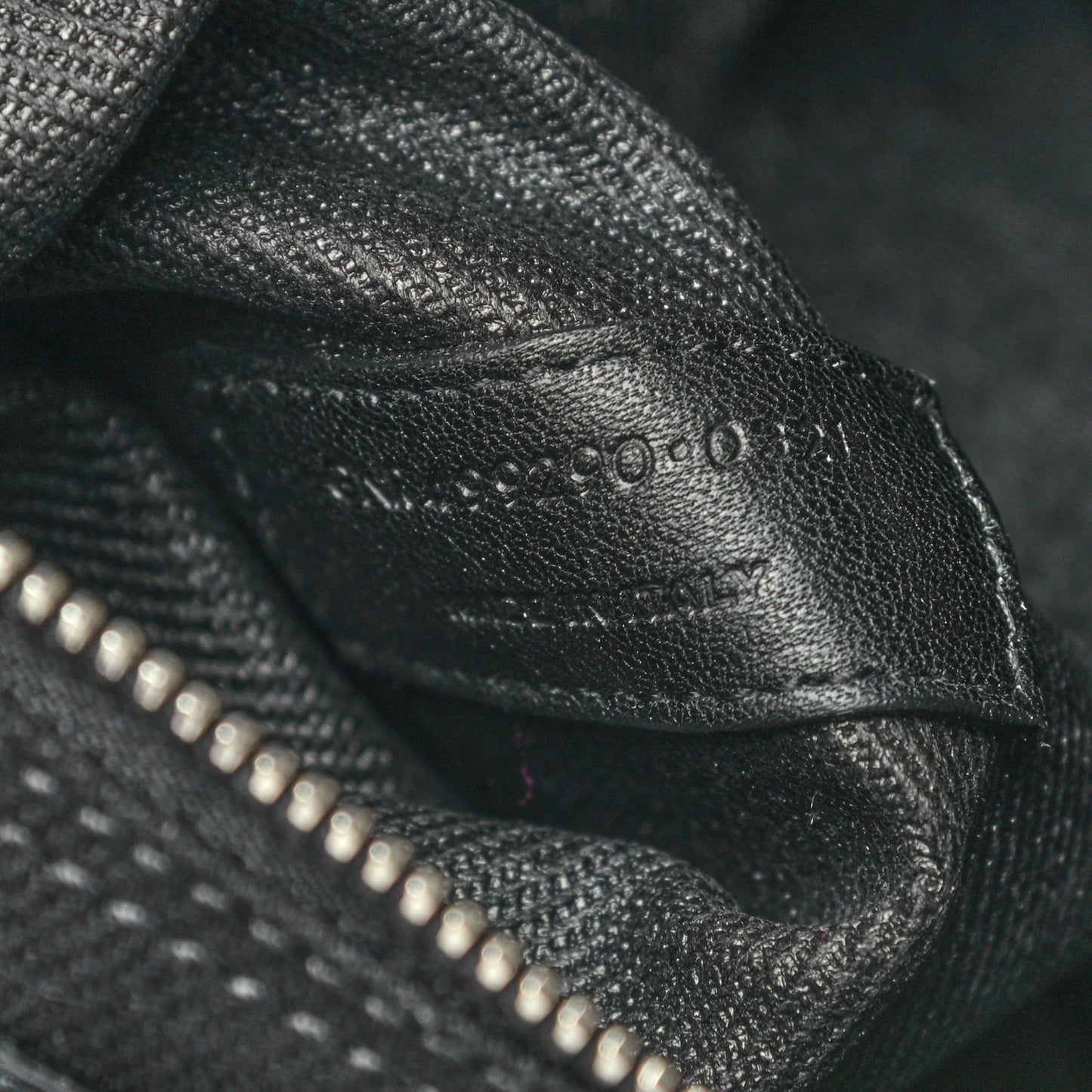Linen Calfskin Rive Gauche Tote Black