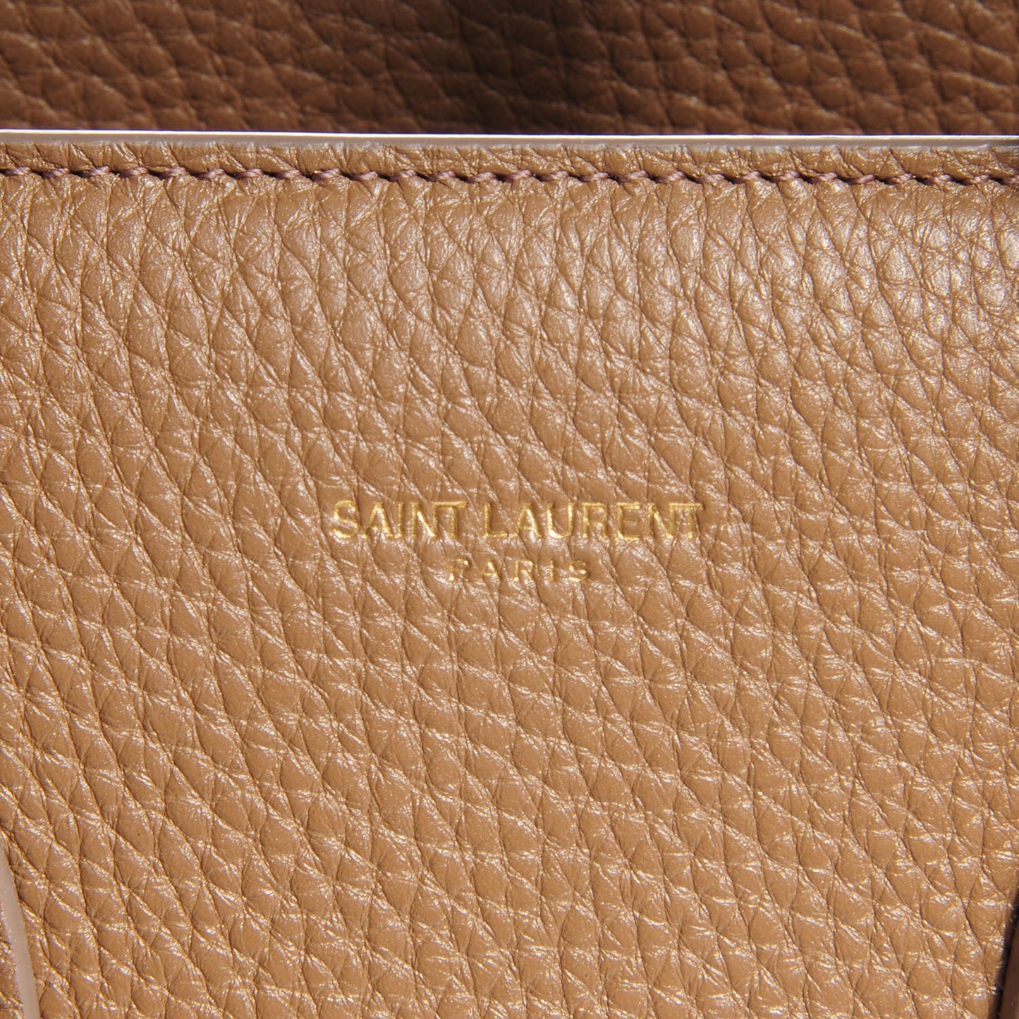 Grained Calfskin Small Sac De Jour Dark Beige