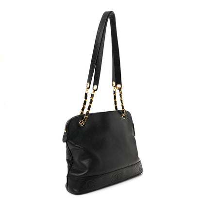 Chanel Caviar Triple CC Shoulder Bag Black 3 of 12