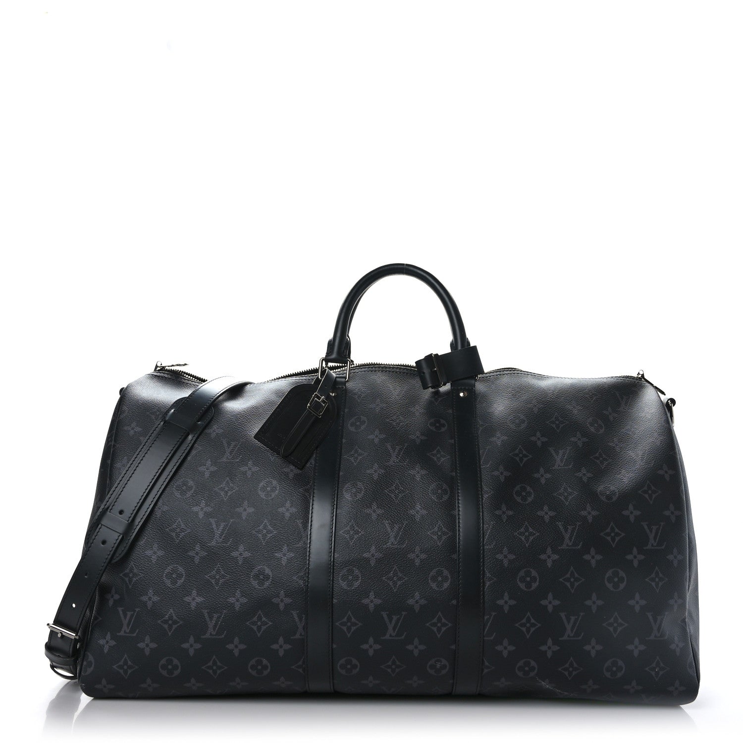 Louis Vuitton Monogram Eclipse Keepall Bandouliere 55 1 of 12