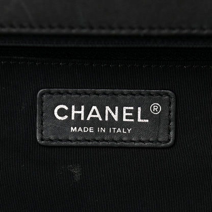 Chanel Calfskin Quilted Large Shopping Tote Black 6 of 14